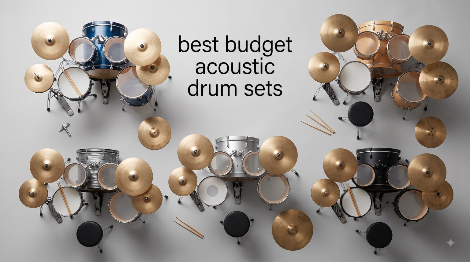 best budget acoustic drum sets