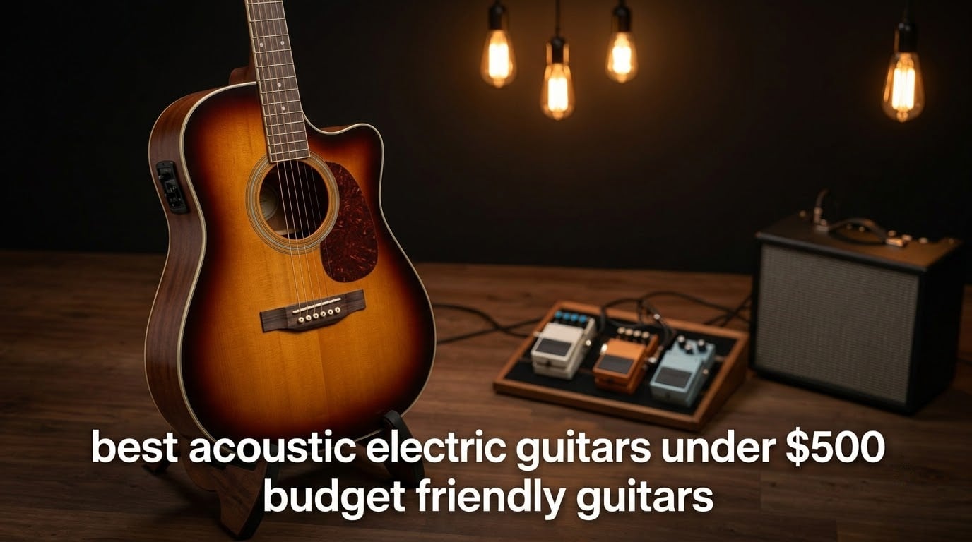 best acoustic electric guitars under $500 budget friendly guitars