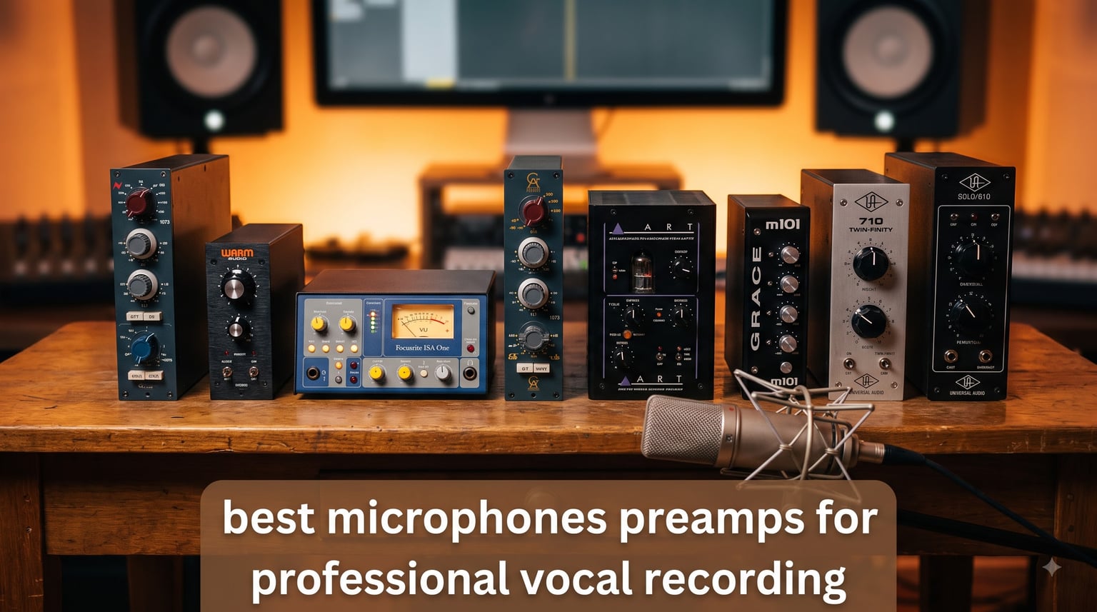 best microphones preamps for professional vocal recording
