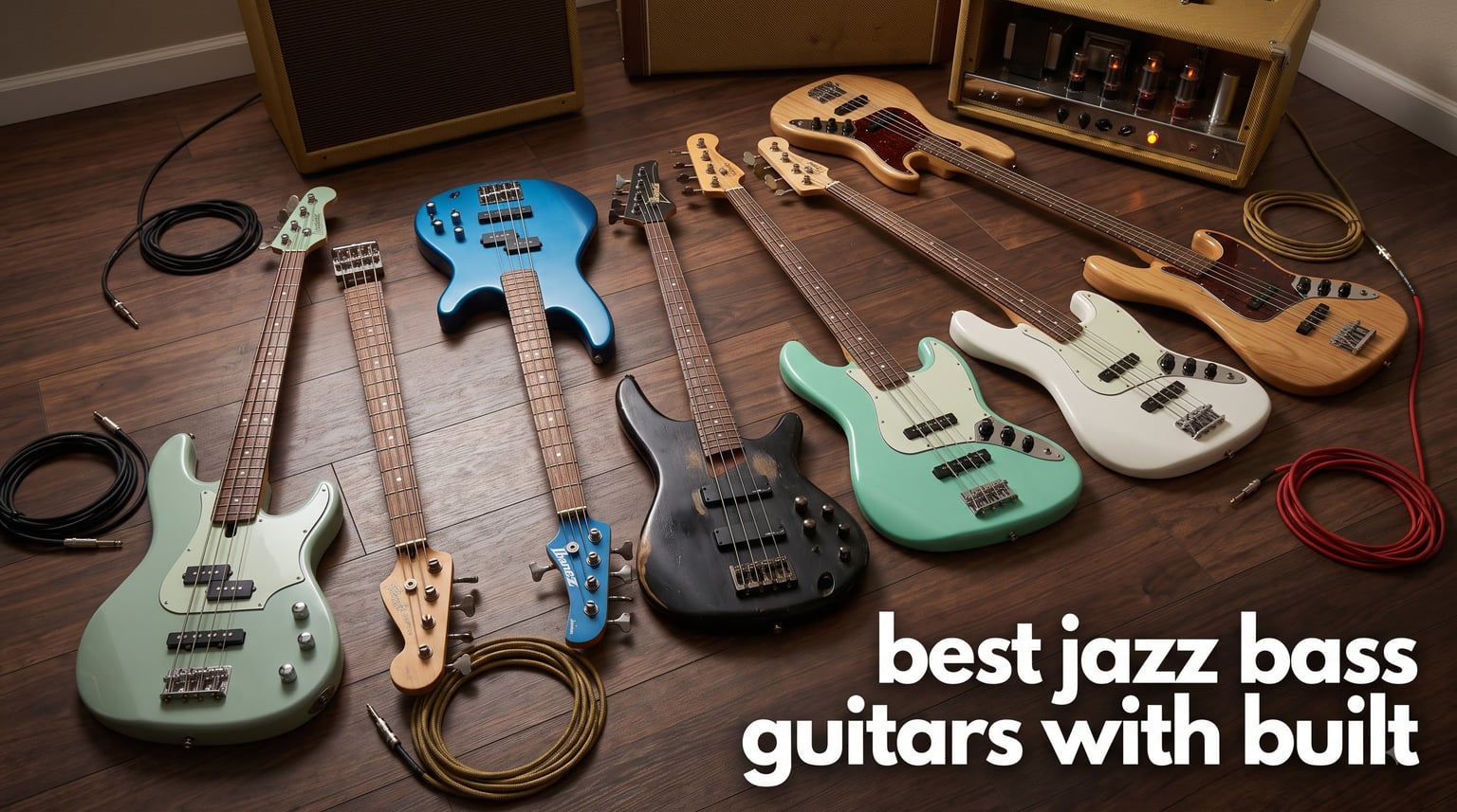 best jazz bass guitars with built