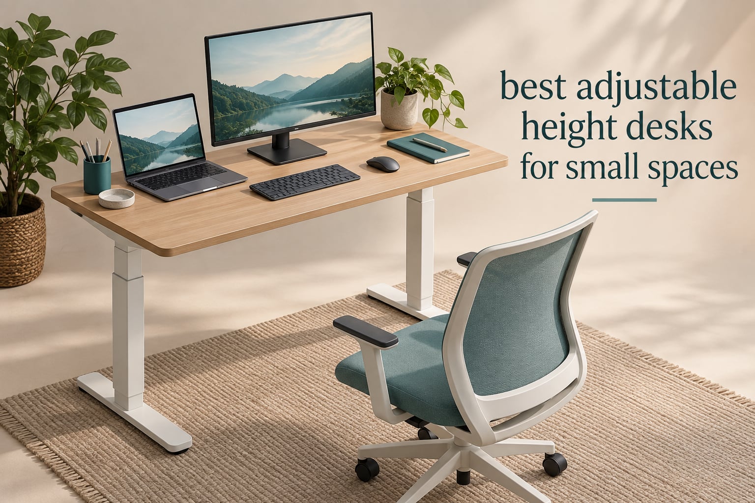 best adjustable height desks for small spaces