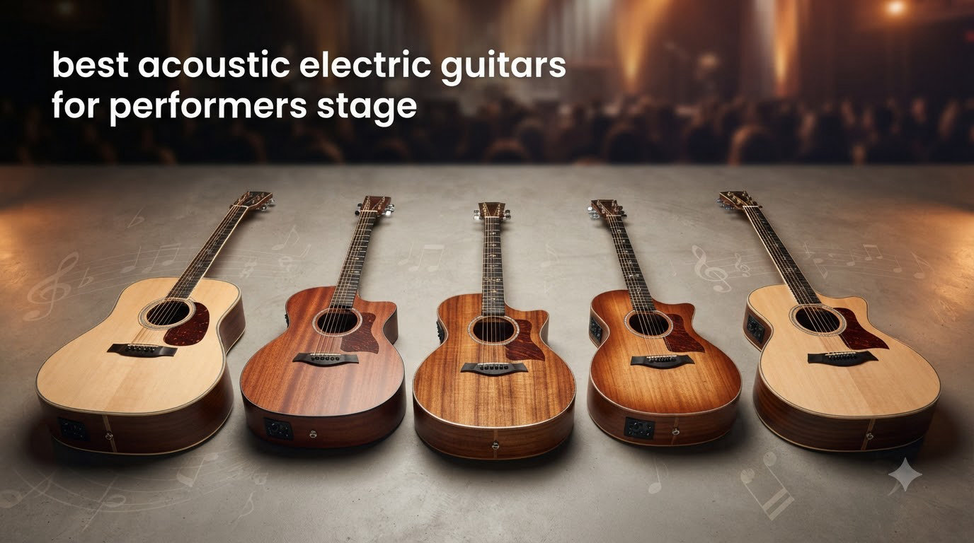 best acoustic electric guitars for performers stage