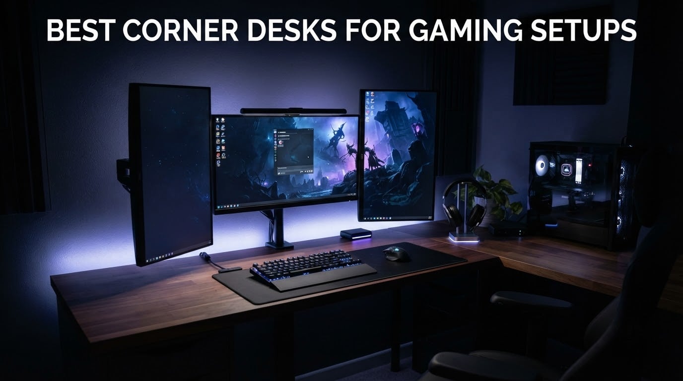 best corner desks for gaming setups