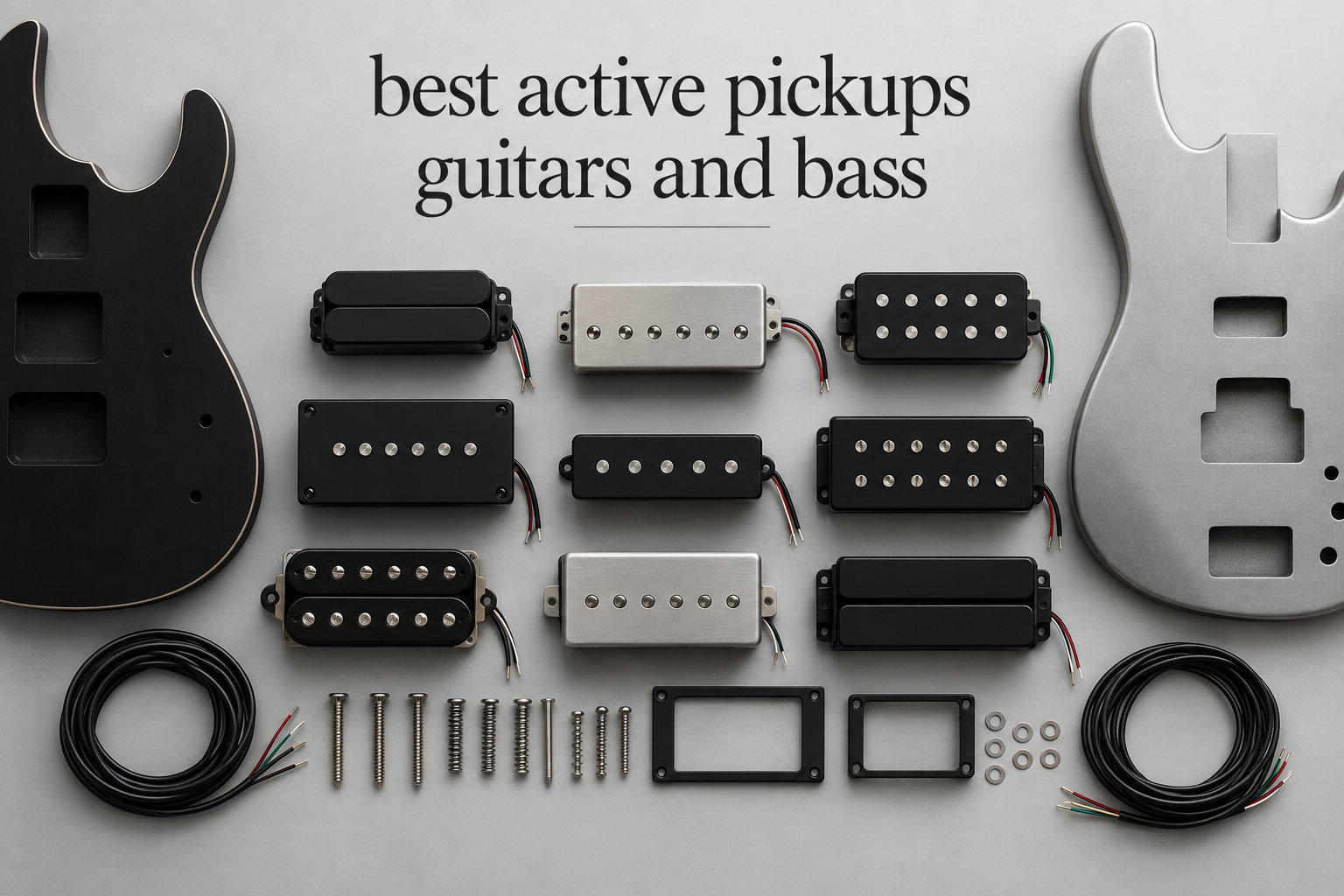 best active pickups guitars and bass