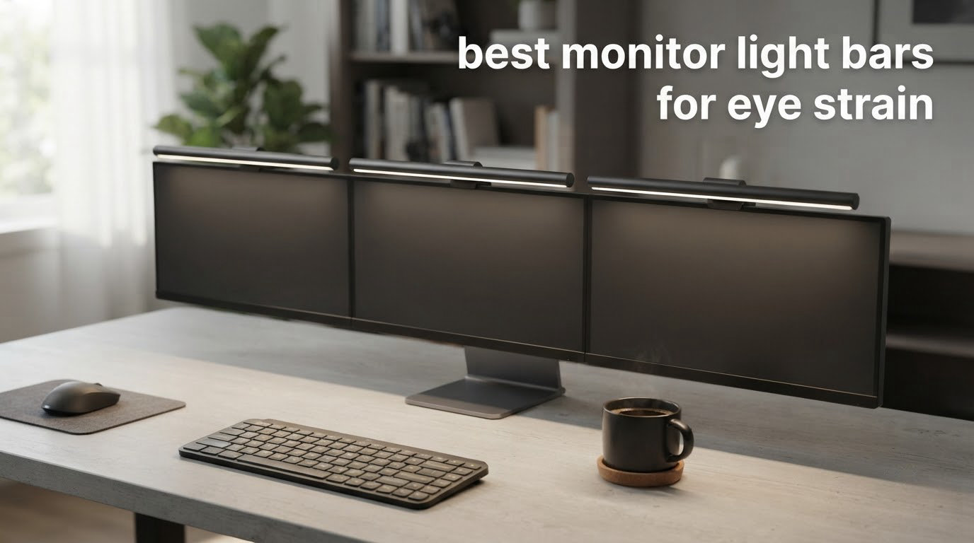 best monitor light bars for eye strain