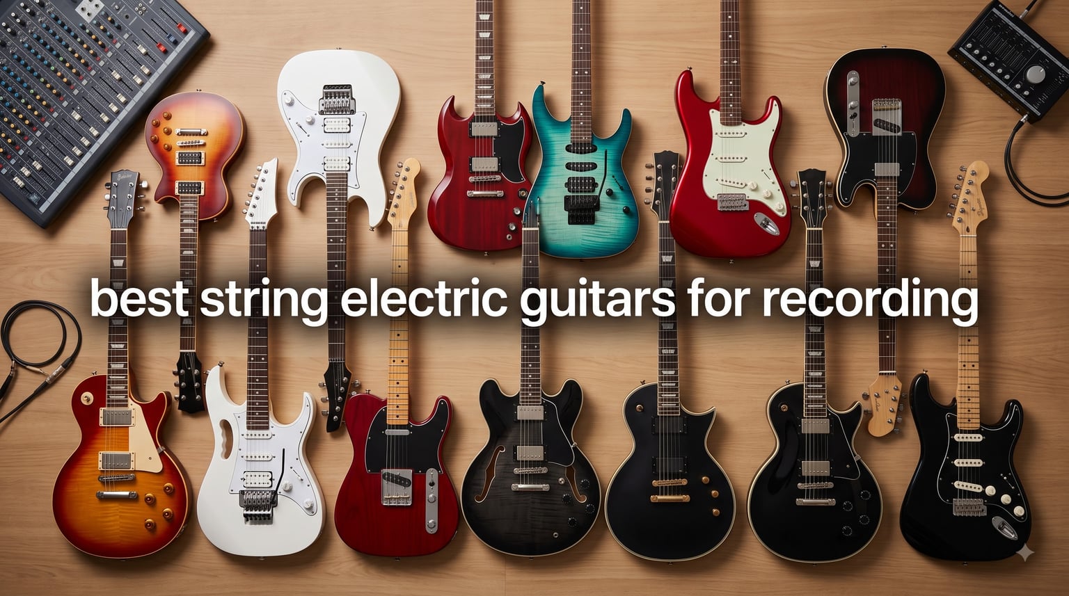 best string electric guitars for recording