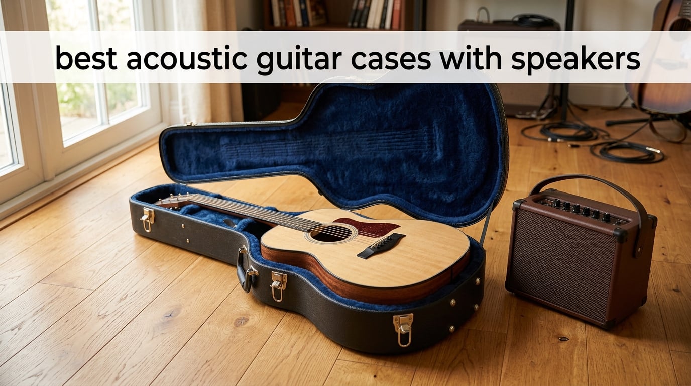 best acoustic guitar cases with speakers