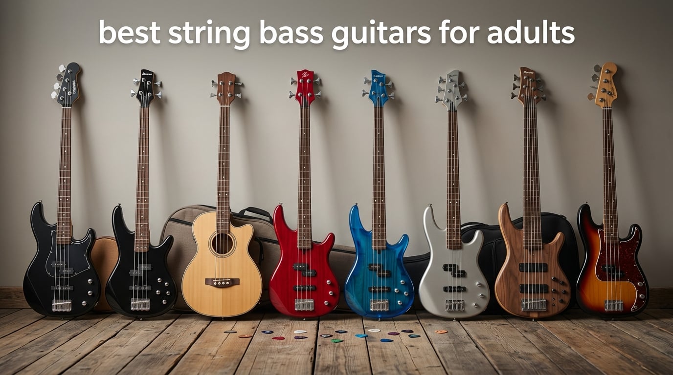 best string bass guitars for adults