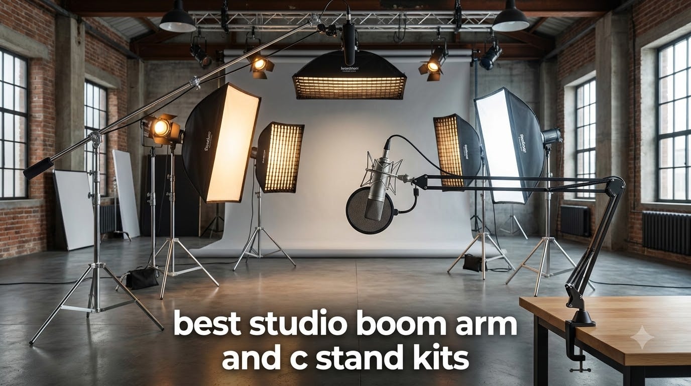 best studio boom arm and c stand kits
