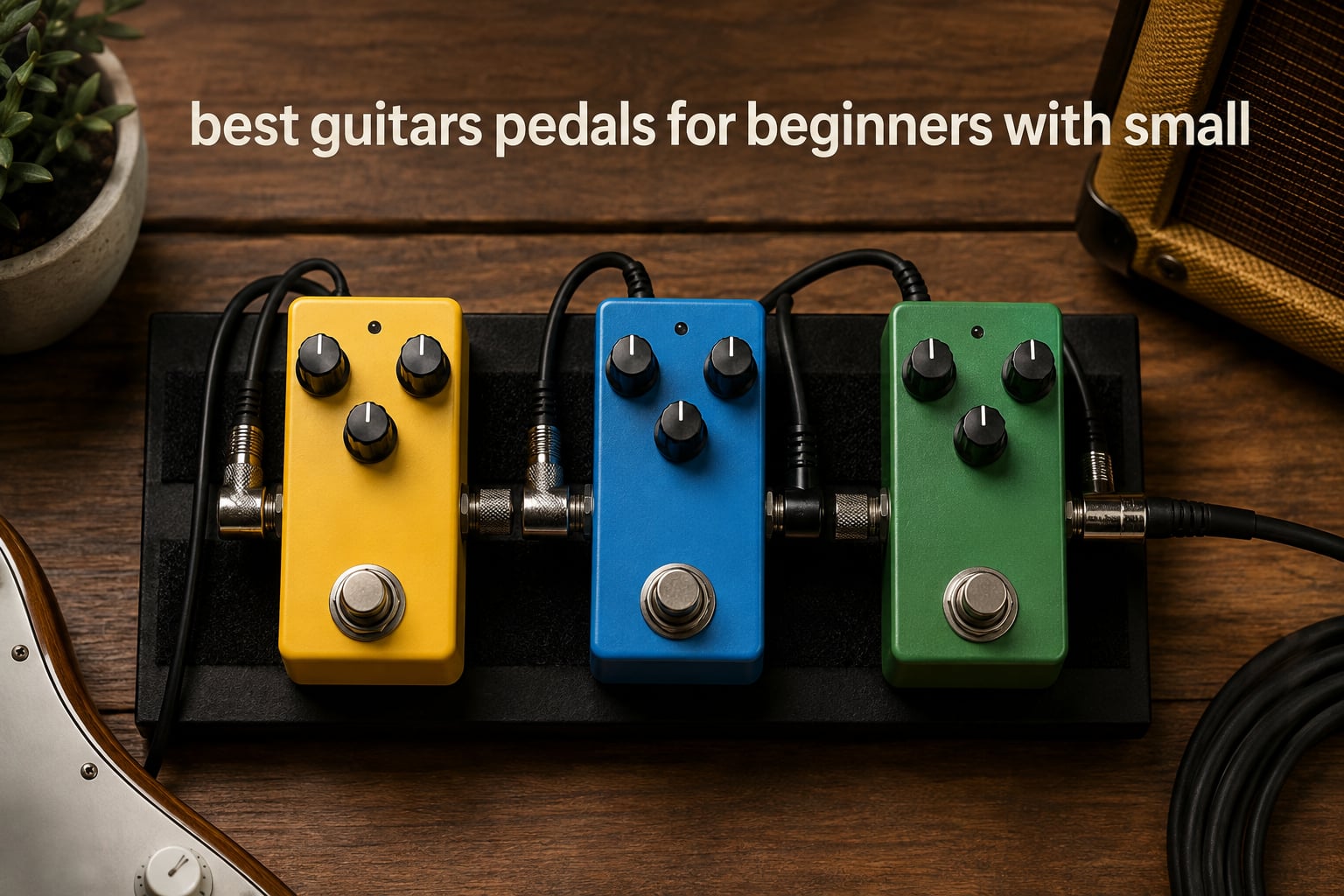 best guitars pedals for beginners with small