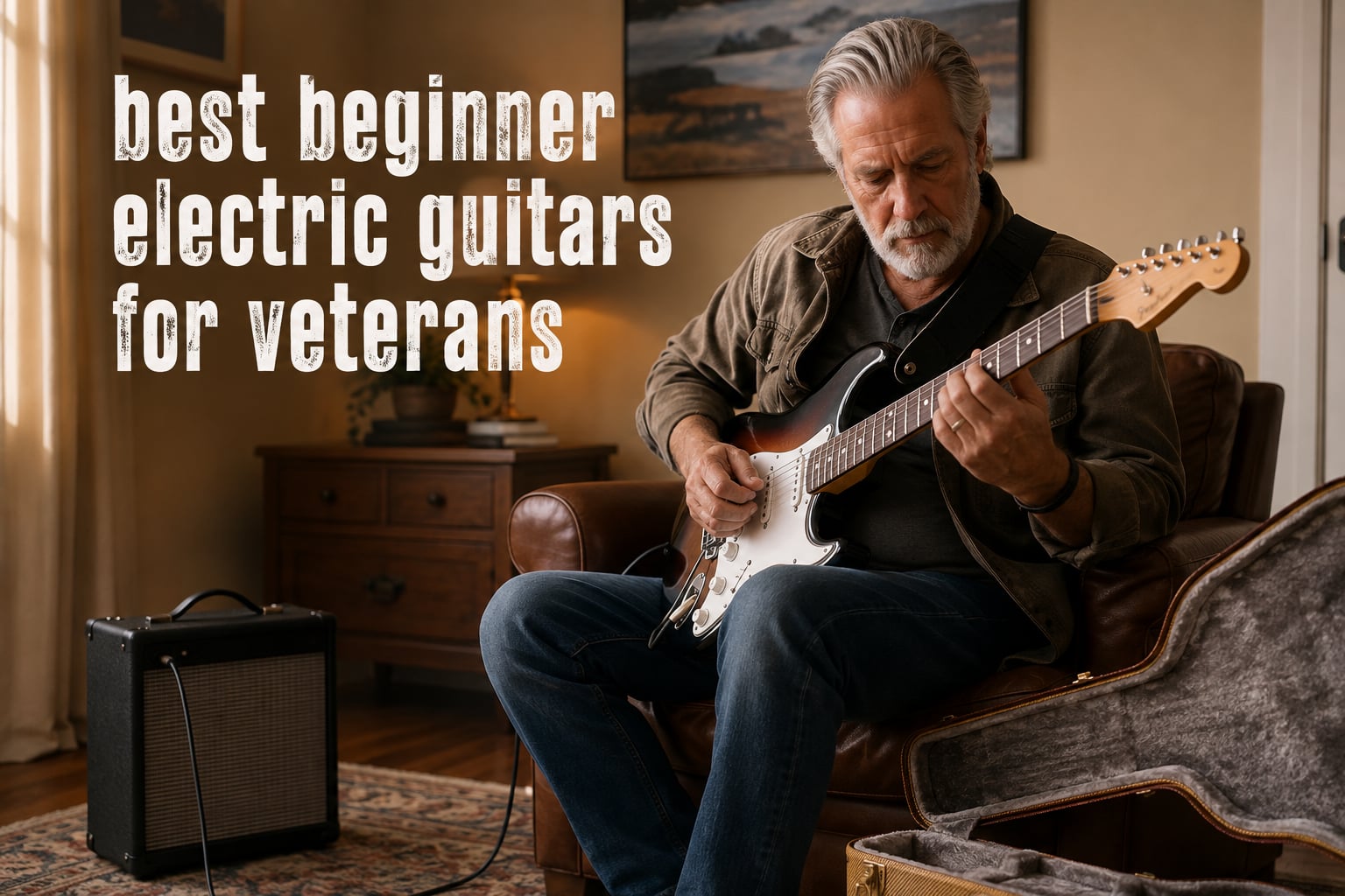 best beginner electric guitars for veterans