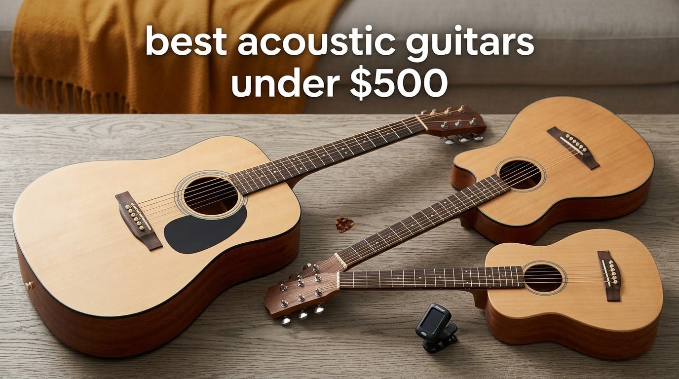 best acoustic guitars under $500
