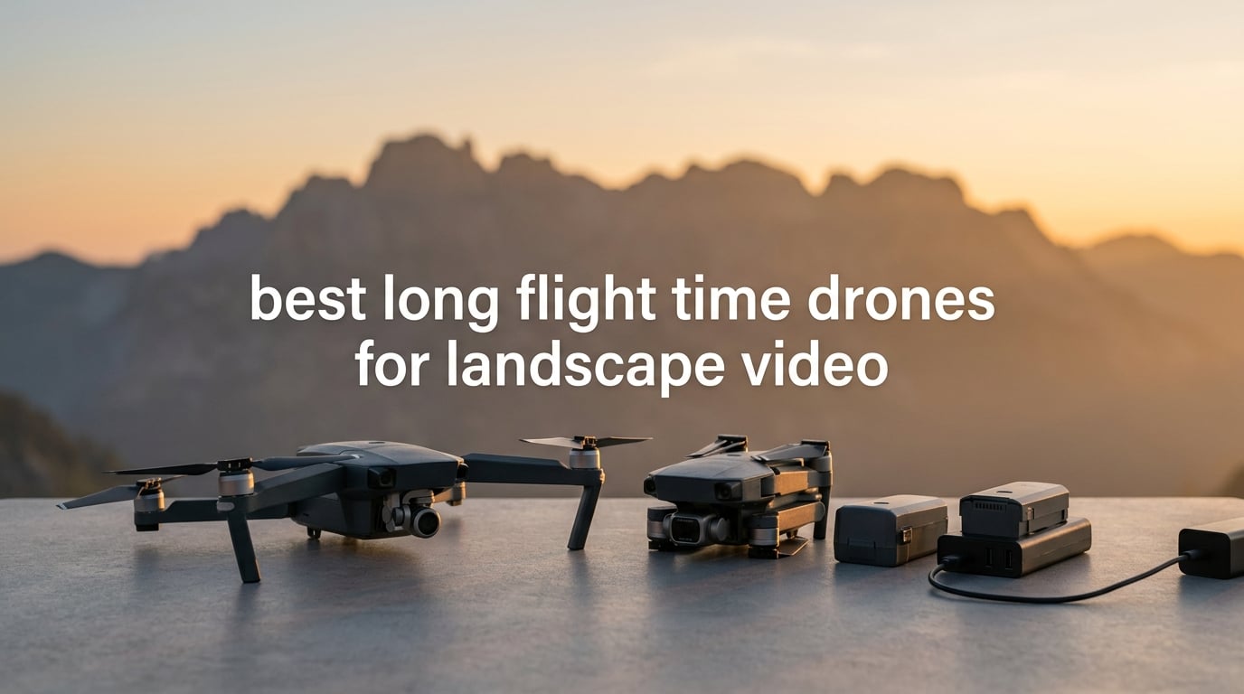 best long flight time drones for landscape video