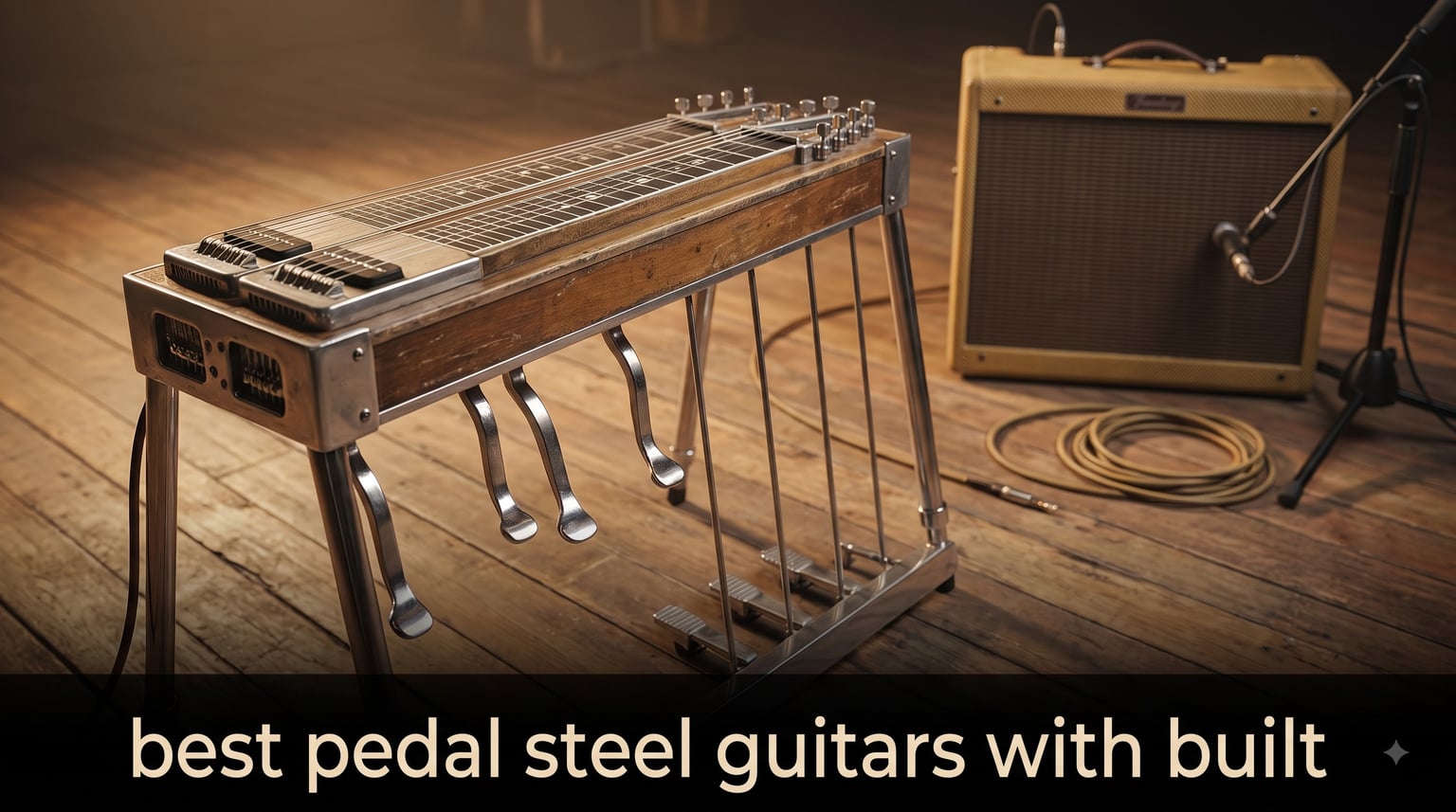 best pedal steel guitars with built