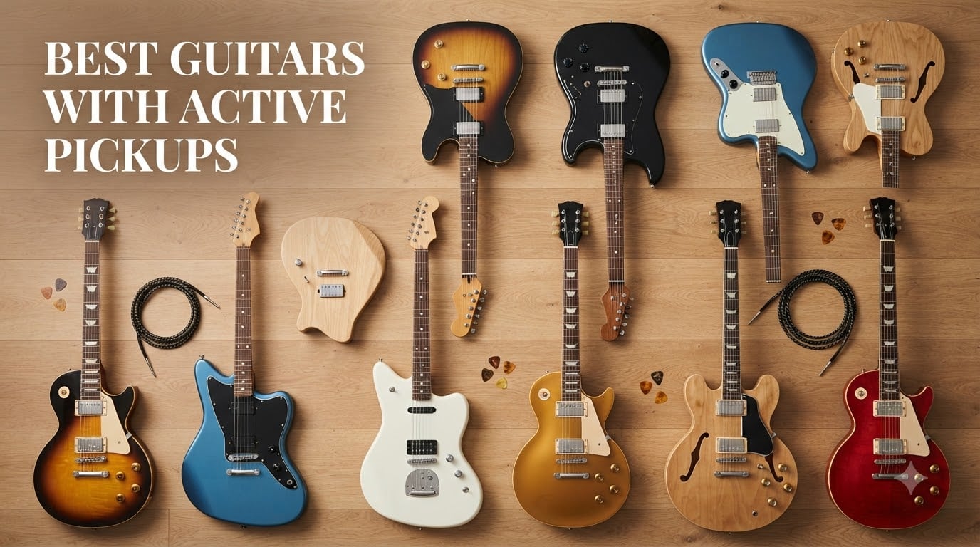best guitars with active pickups
