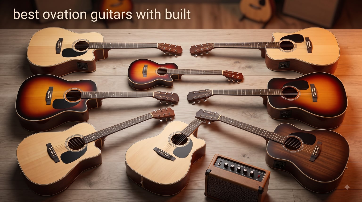 best ovation guitars with built