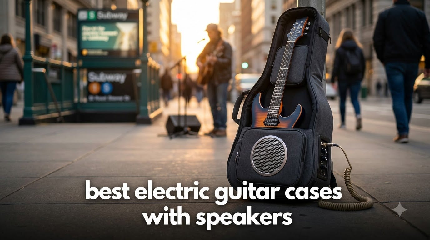 best electric guitar cases with speakers