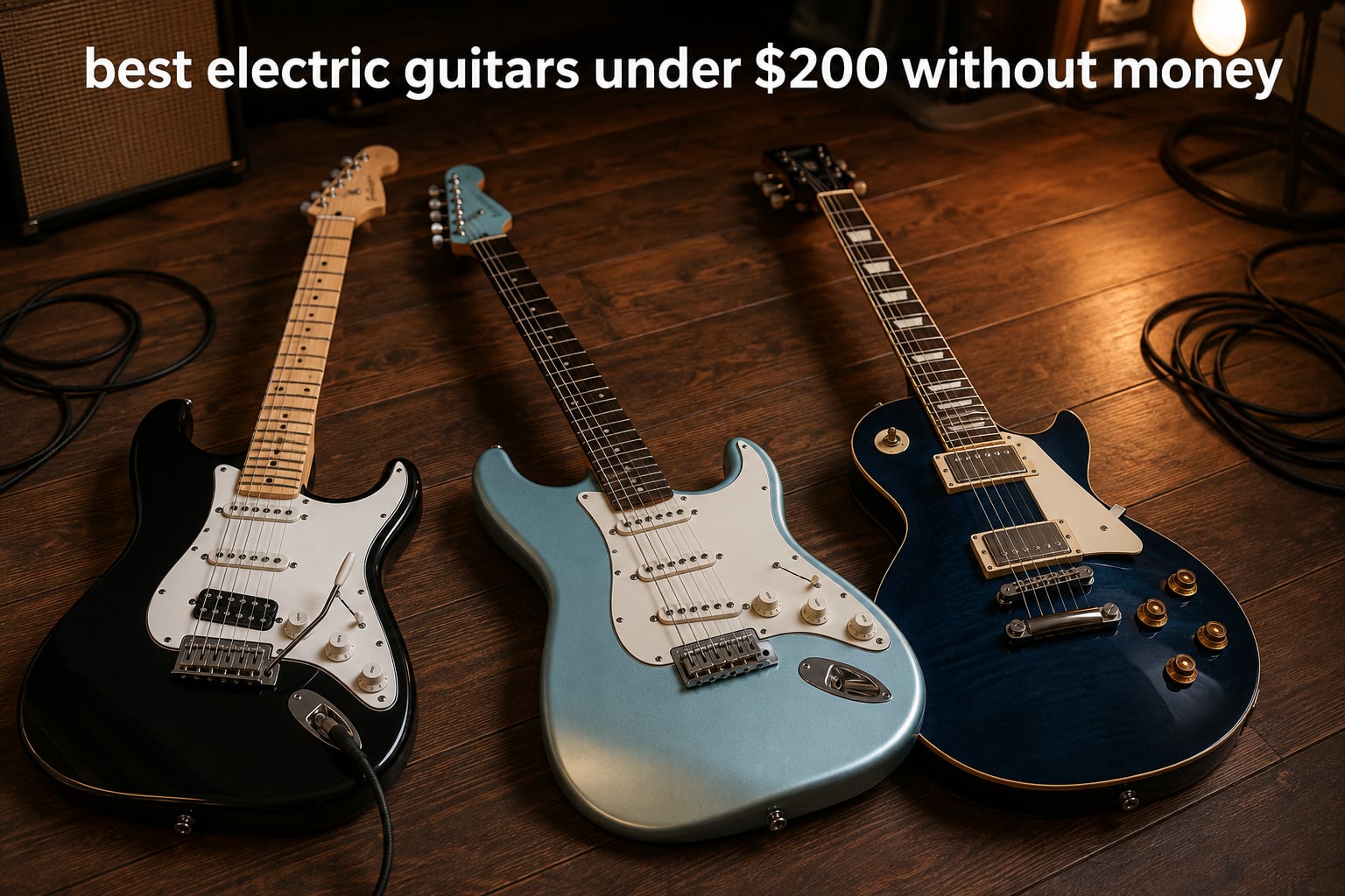 best electric guitars under $200 without money