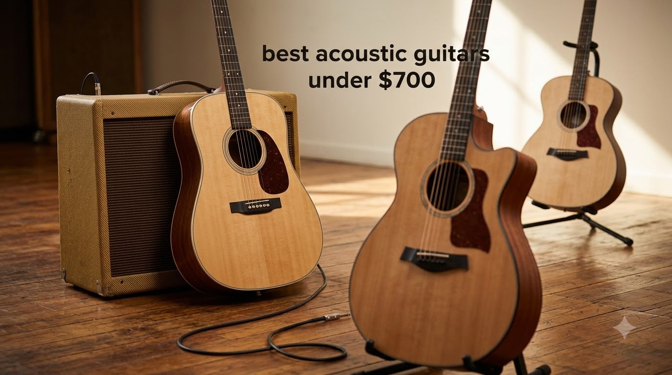 best acoustic guitars under $700