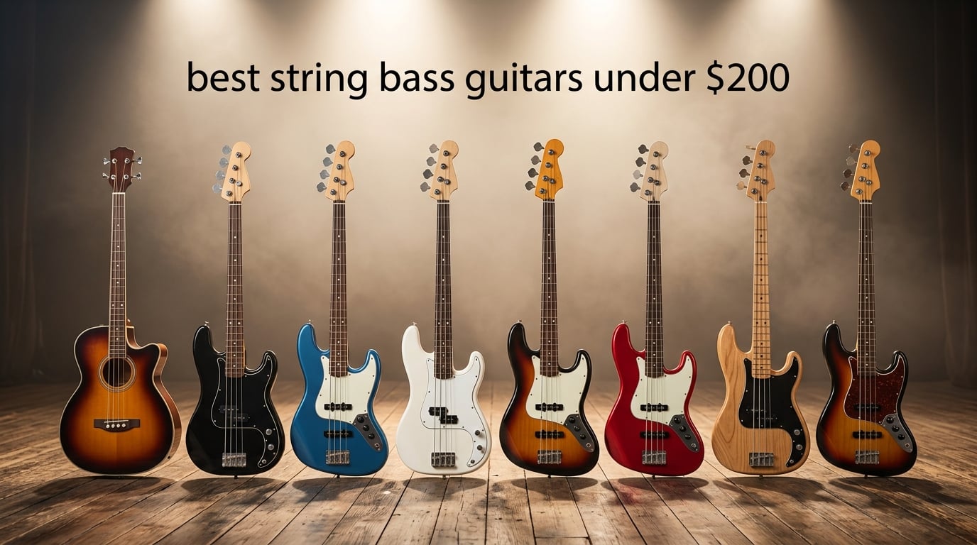 best string bass guitars under $200