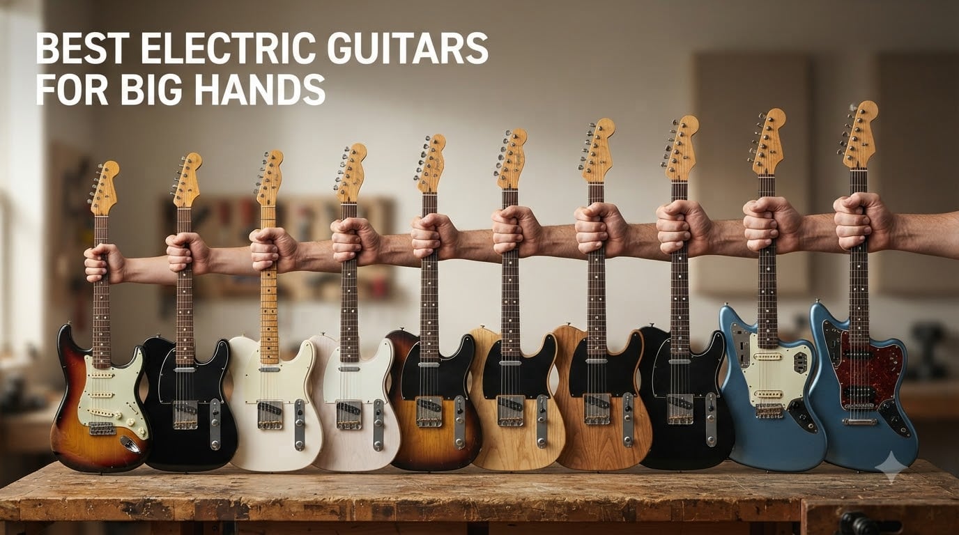 best electric guitars for big hands