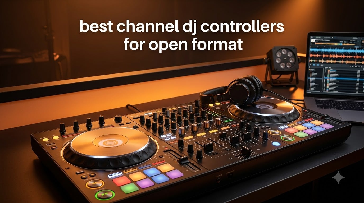 best 4 channel dj controllers for open format