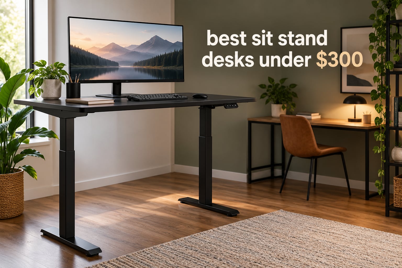 best sit stand desks under $300