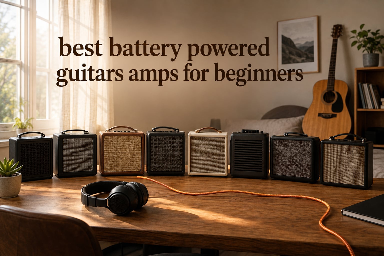 best battery powered guitars amps for beginners