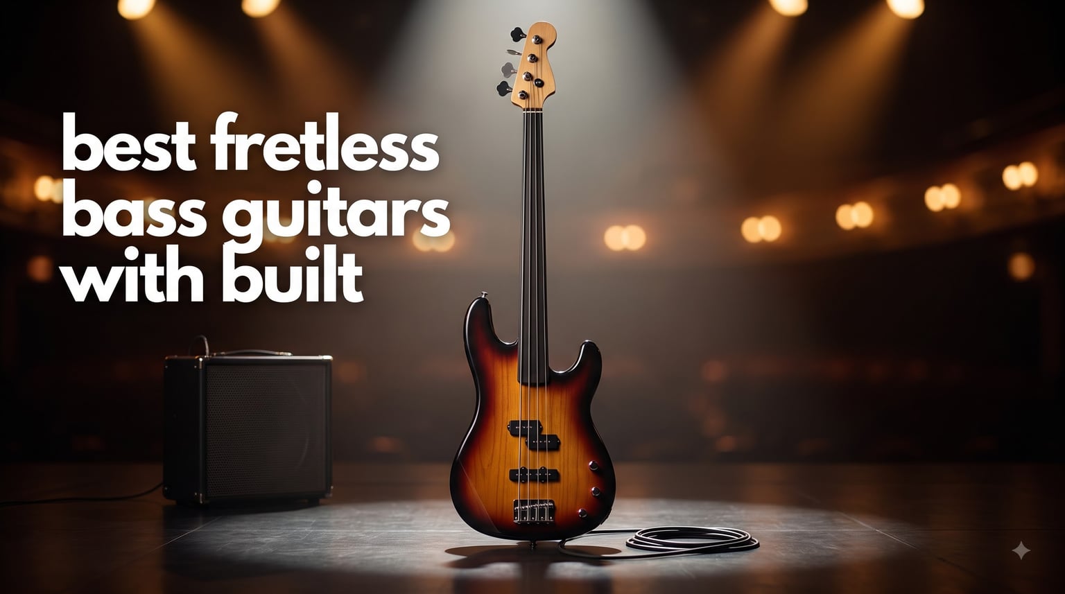 best fretless bass guitars with built