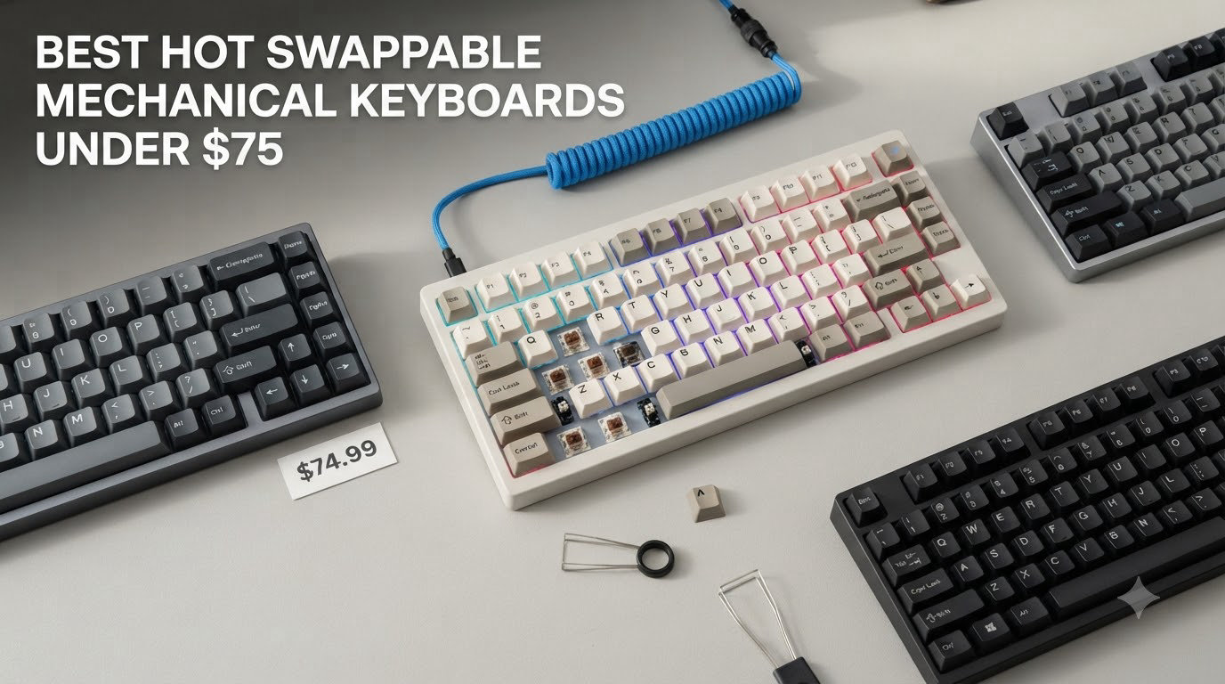 best hot swappable mechanical keyboards under $75