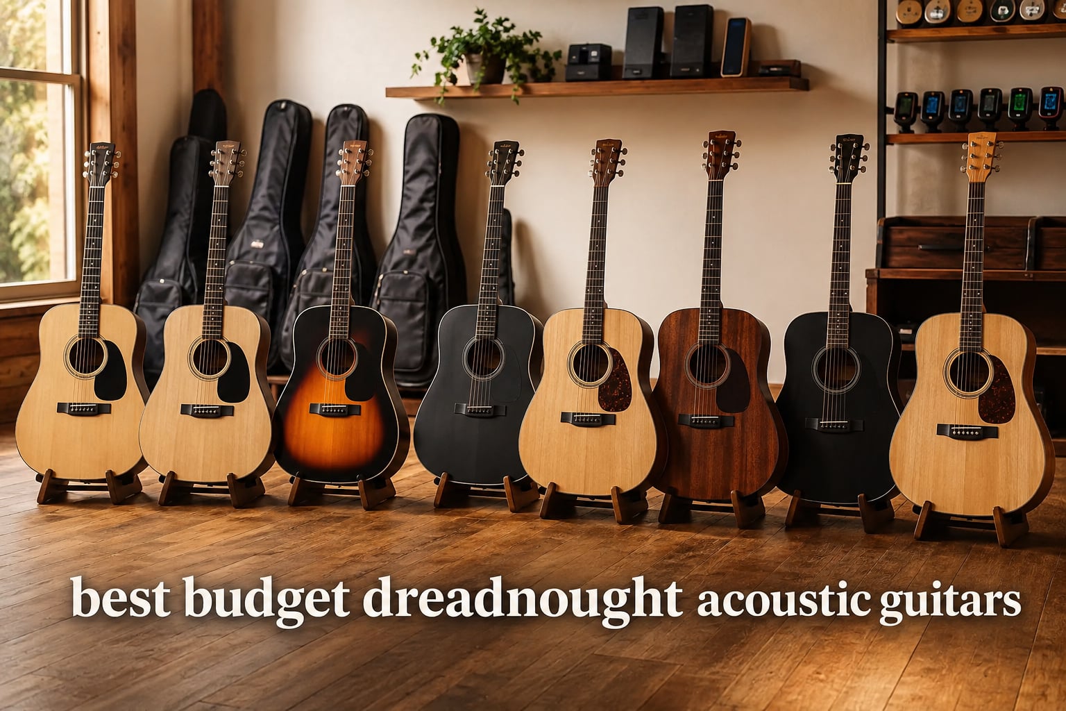 best budget dreadnought acoustic guitars