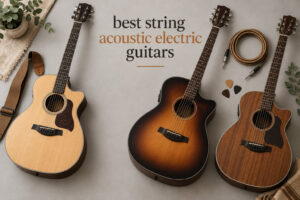 best string acoustic electric guitars