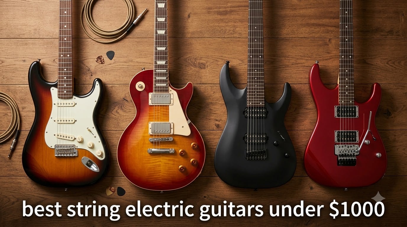 best string electric guitars under $1000