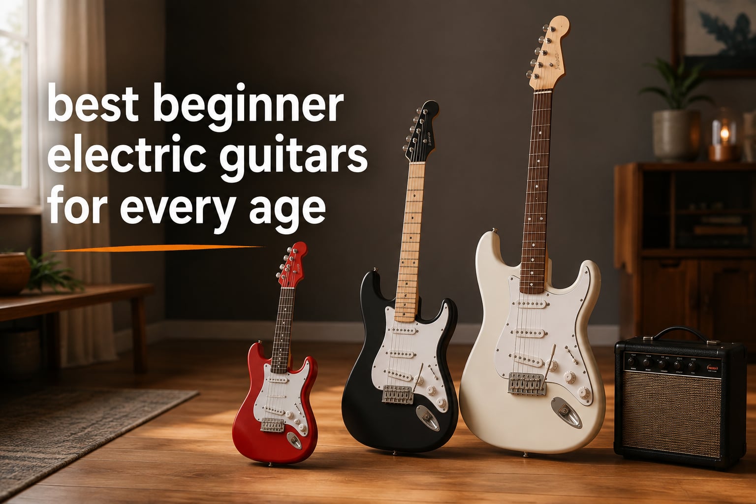 best beginner electric guitars for every age