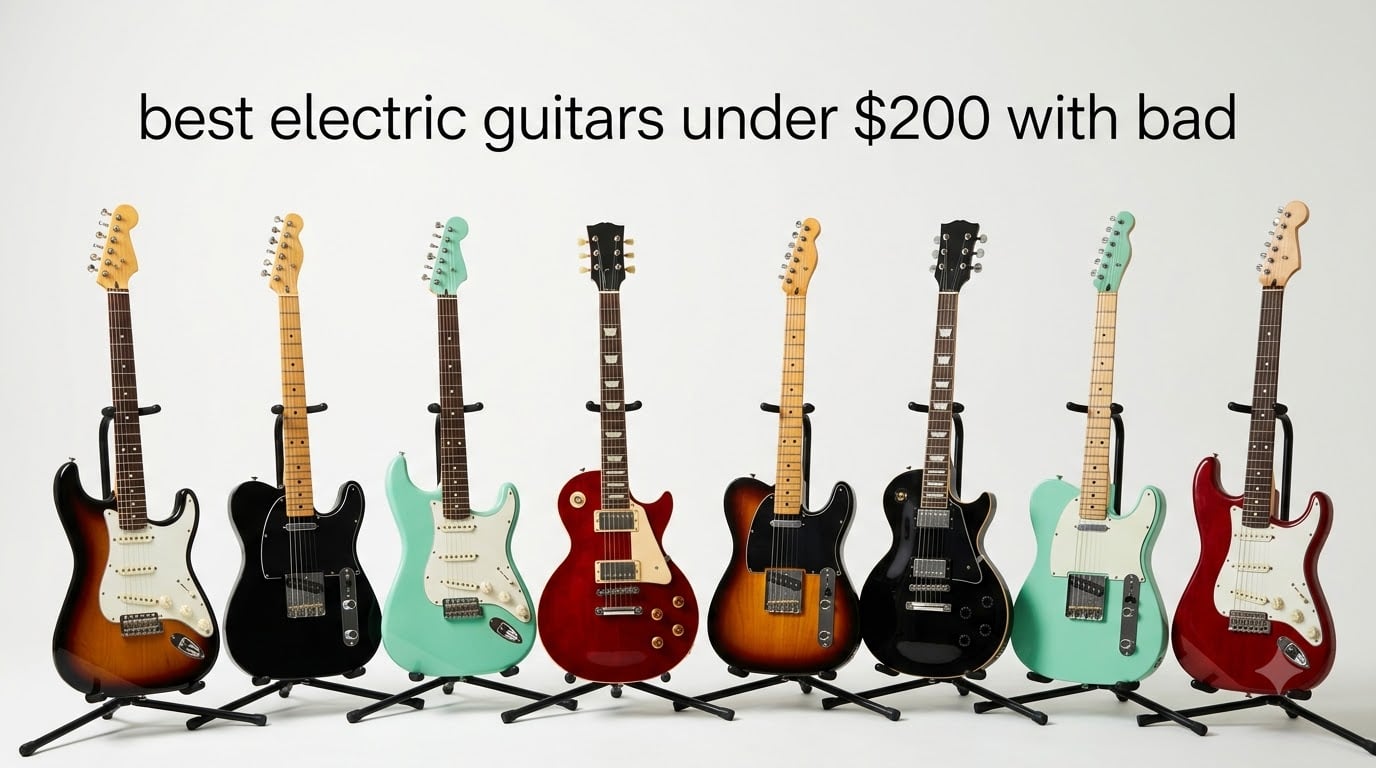best electric guitars under $200 with bad