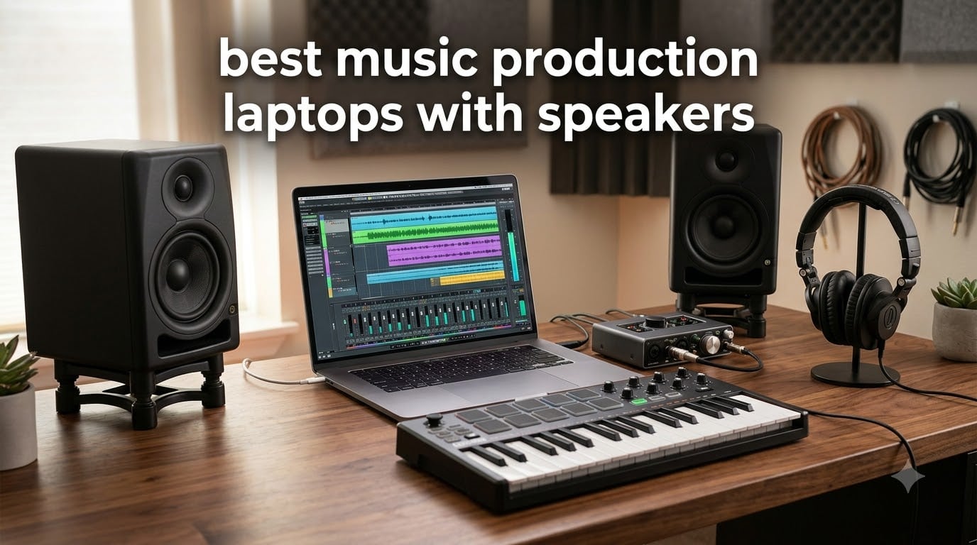best music production laptops with speakers