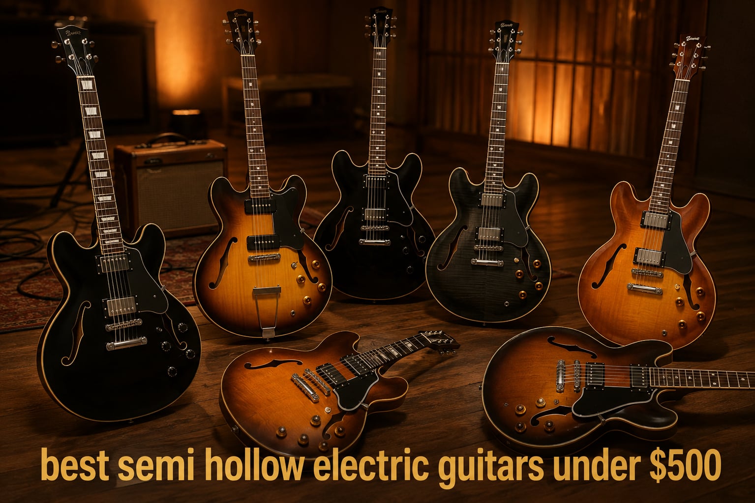 best semi hollow electric guitars under $500