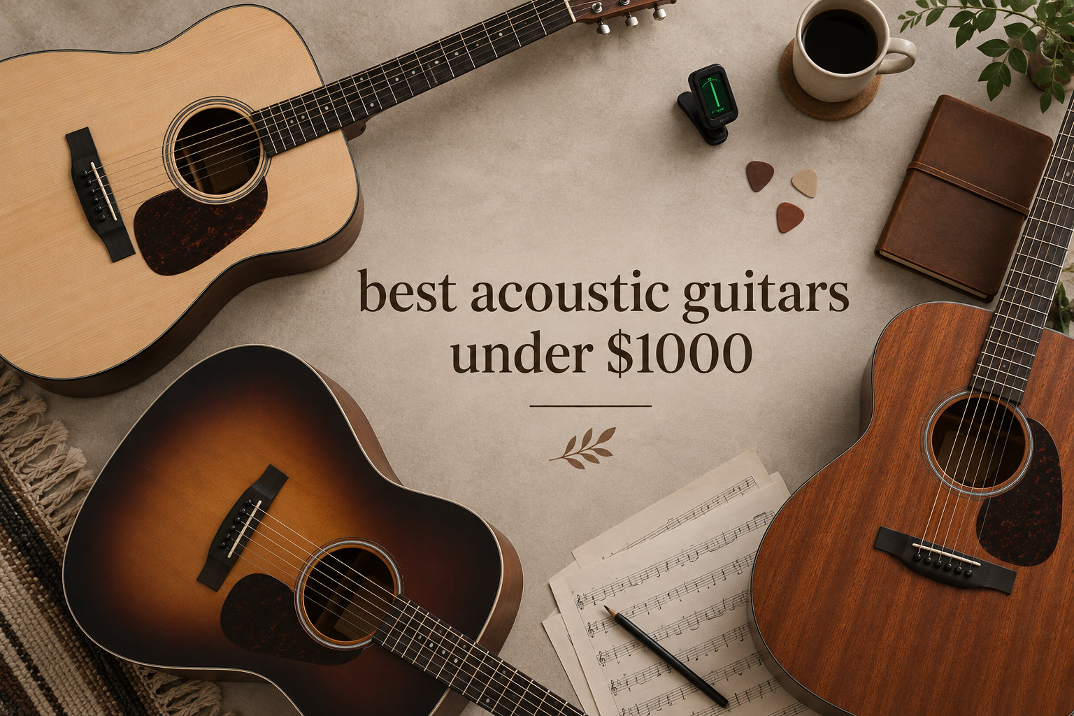best acoustic guitars under $1000