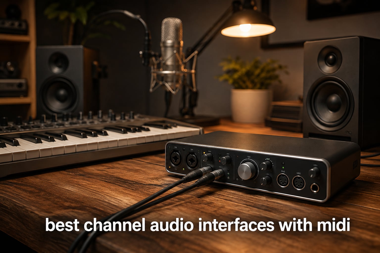 best 2 channel audio interfaces with midi