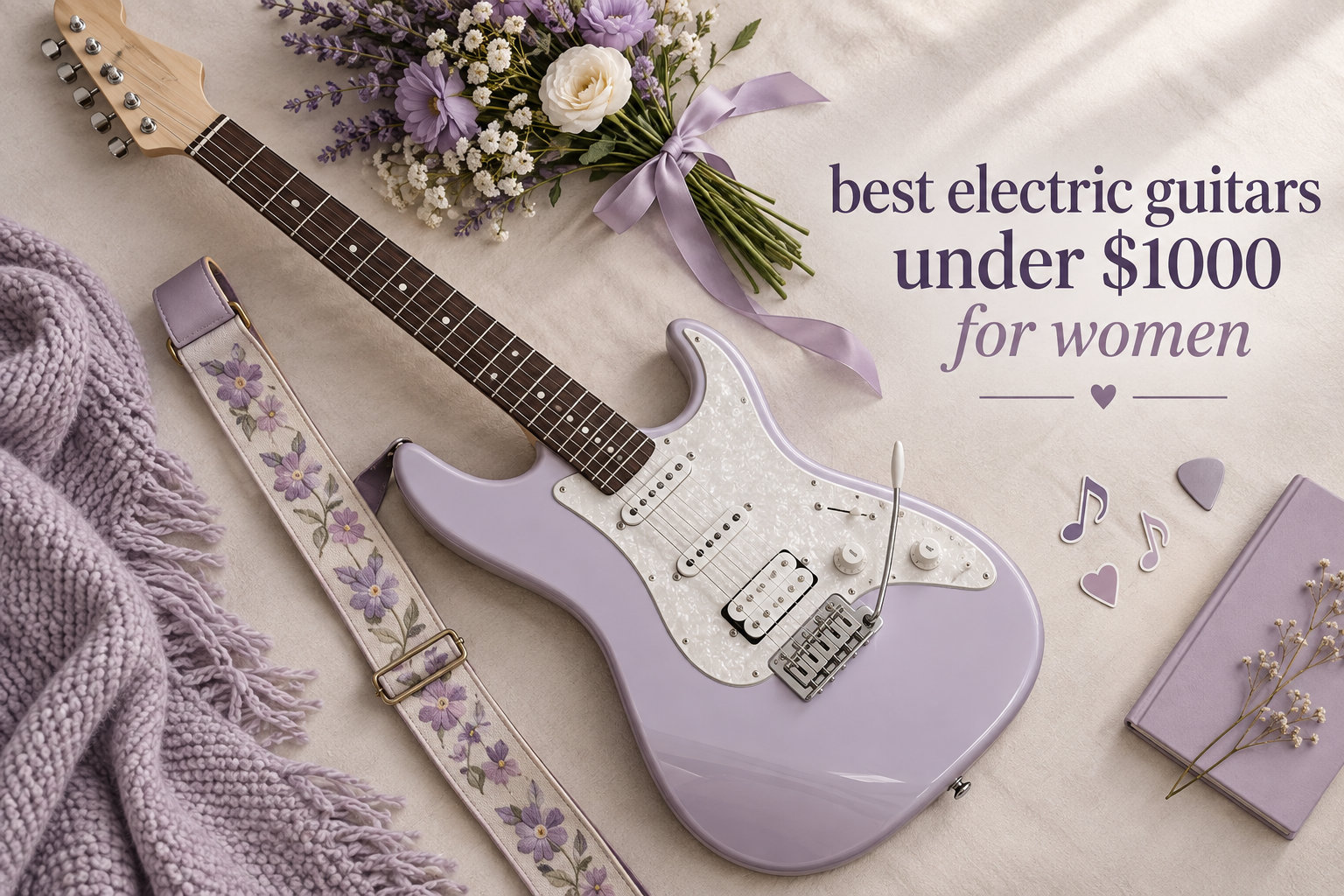 best electric guitars under $1000 for women