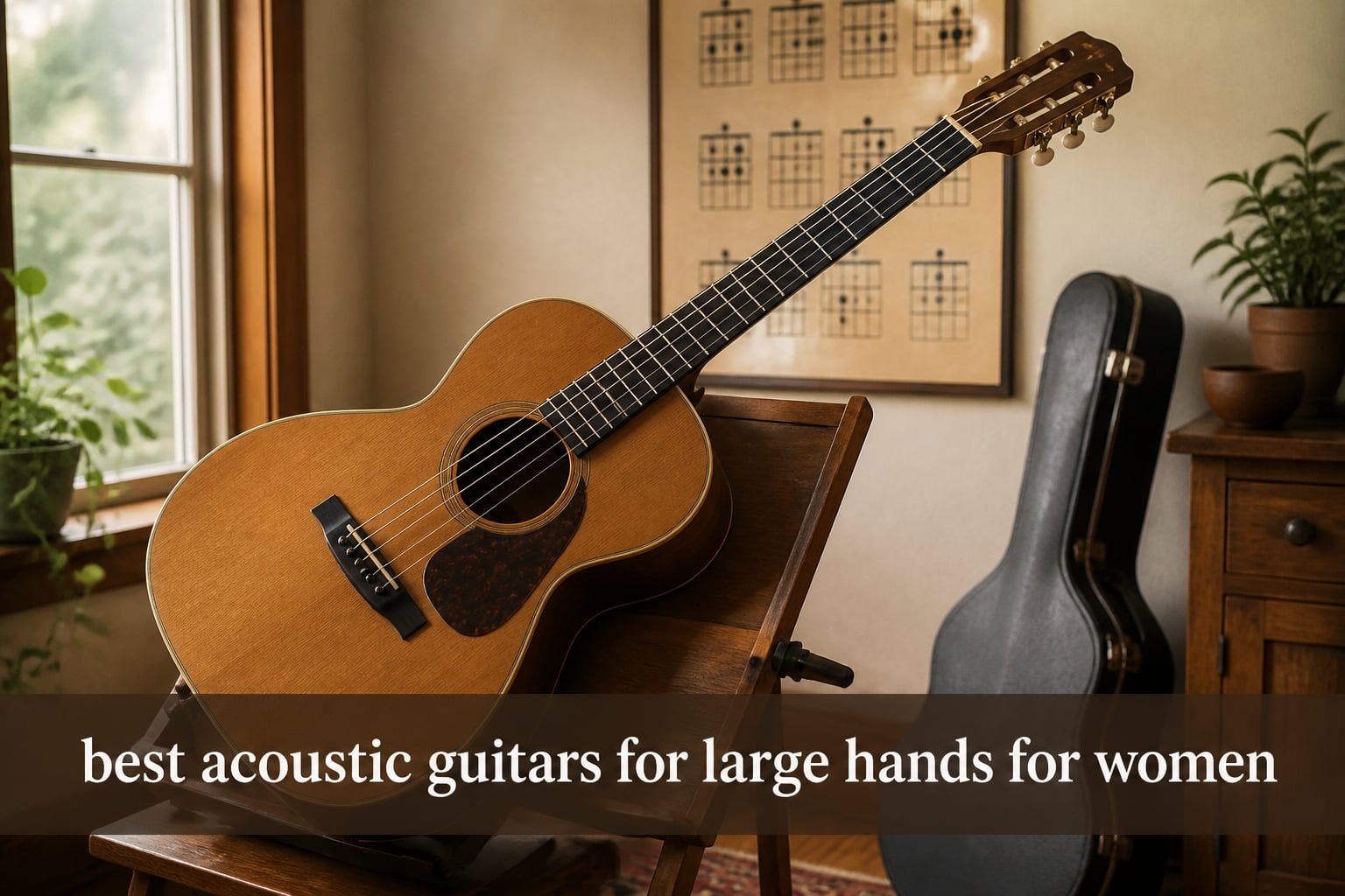 best acoustic guitars for large hands for women