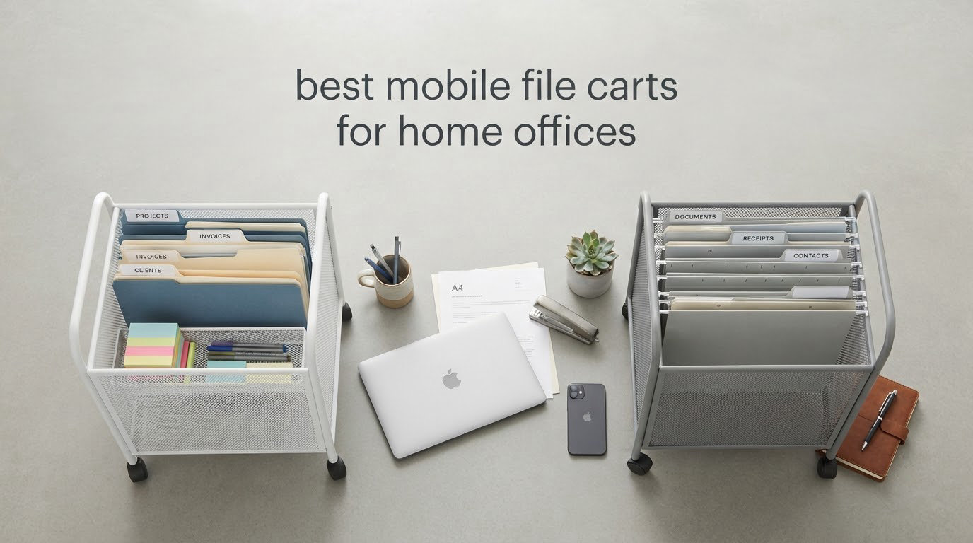 best mobile file carts for home offices
