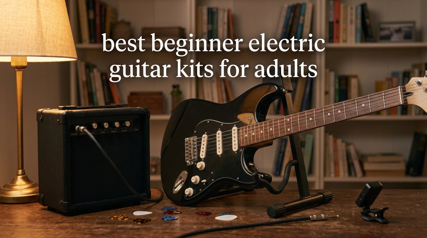 best beginner electric guitar kits for adults