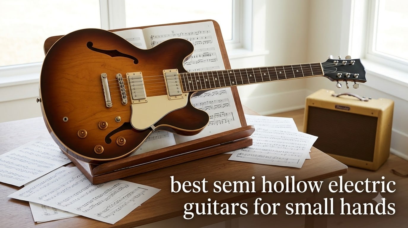best semi hollow electric guitars for small hands