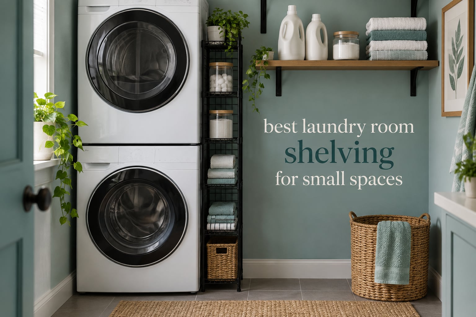 best laundry room shelving for small spaces