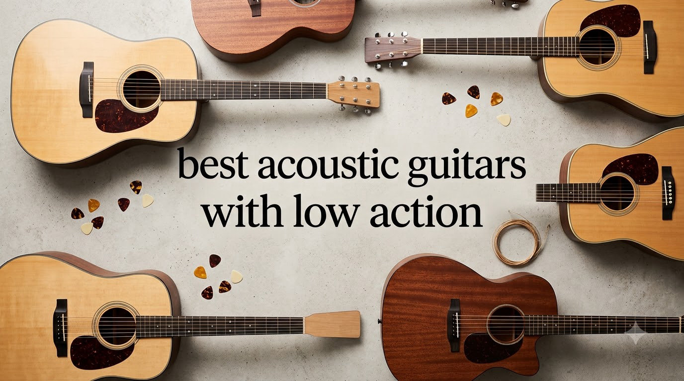 best acoustic guitars with low action