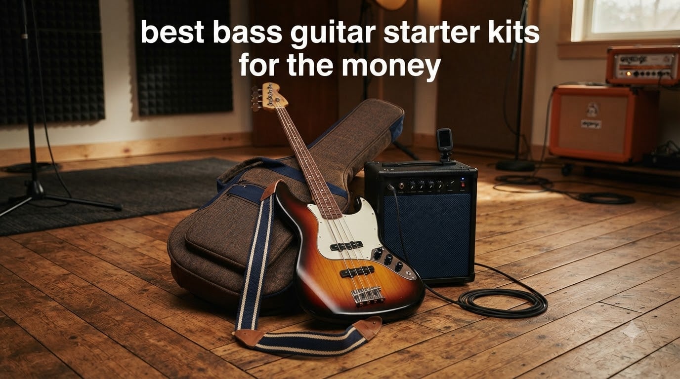 best bass guitar starter kits for the money