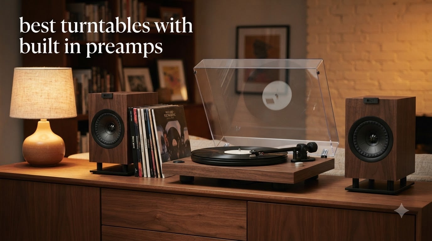 best turntables with built in preamps