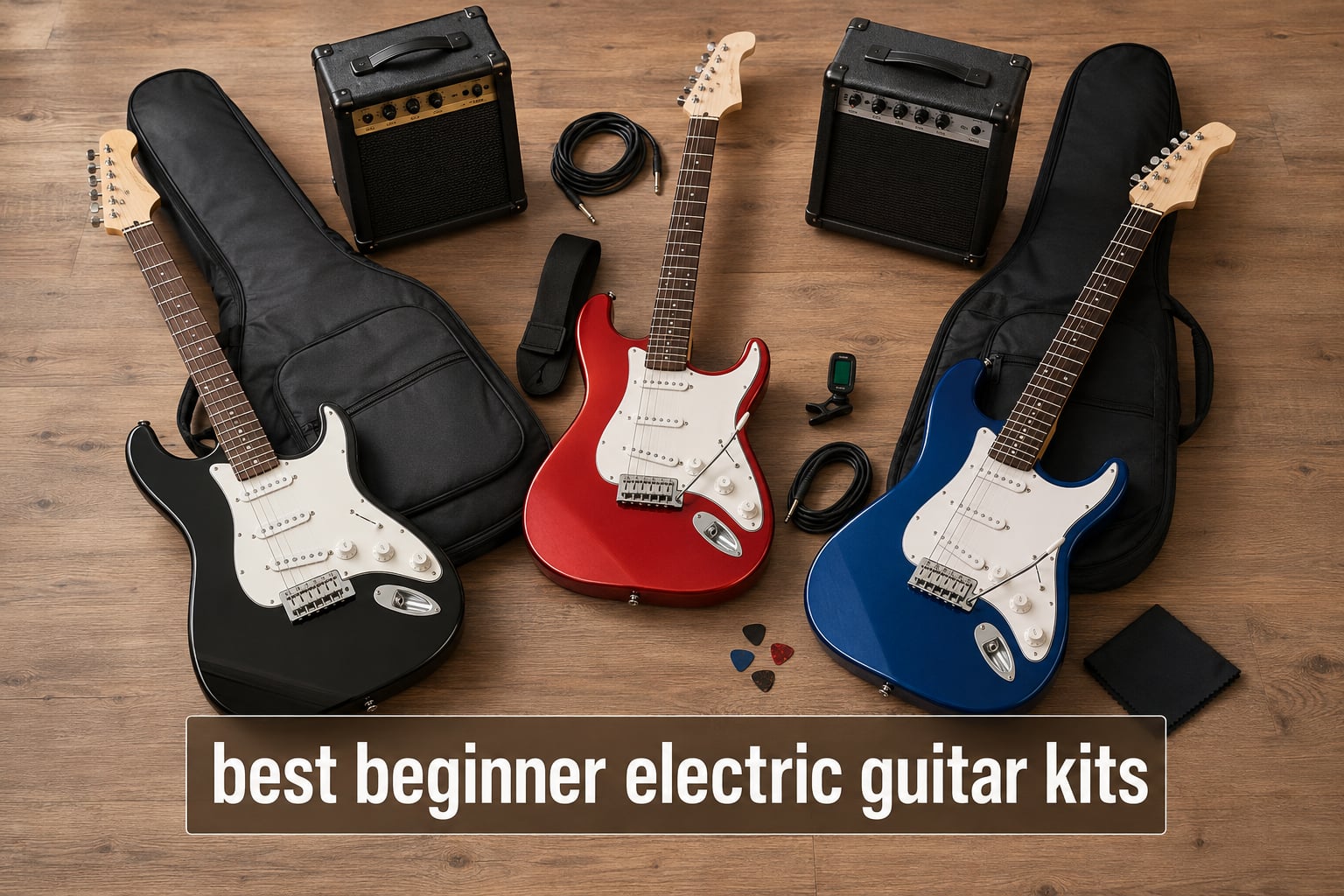 best beginner electric guitar kits
