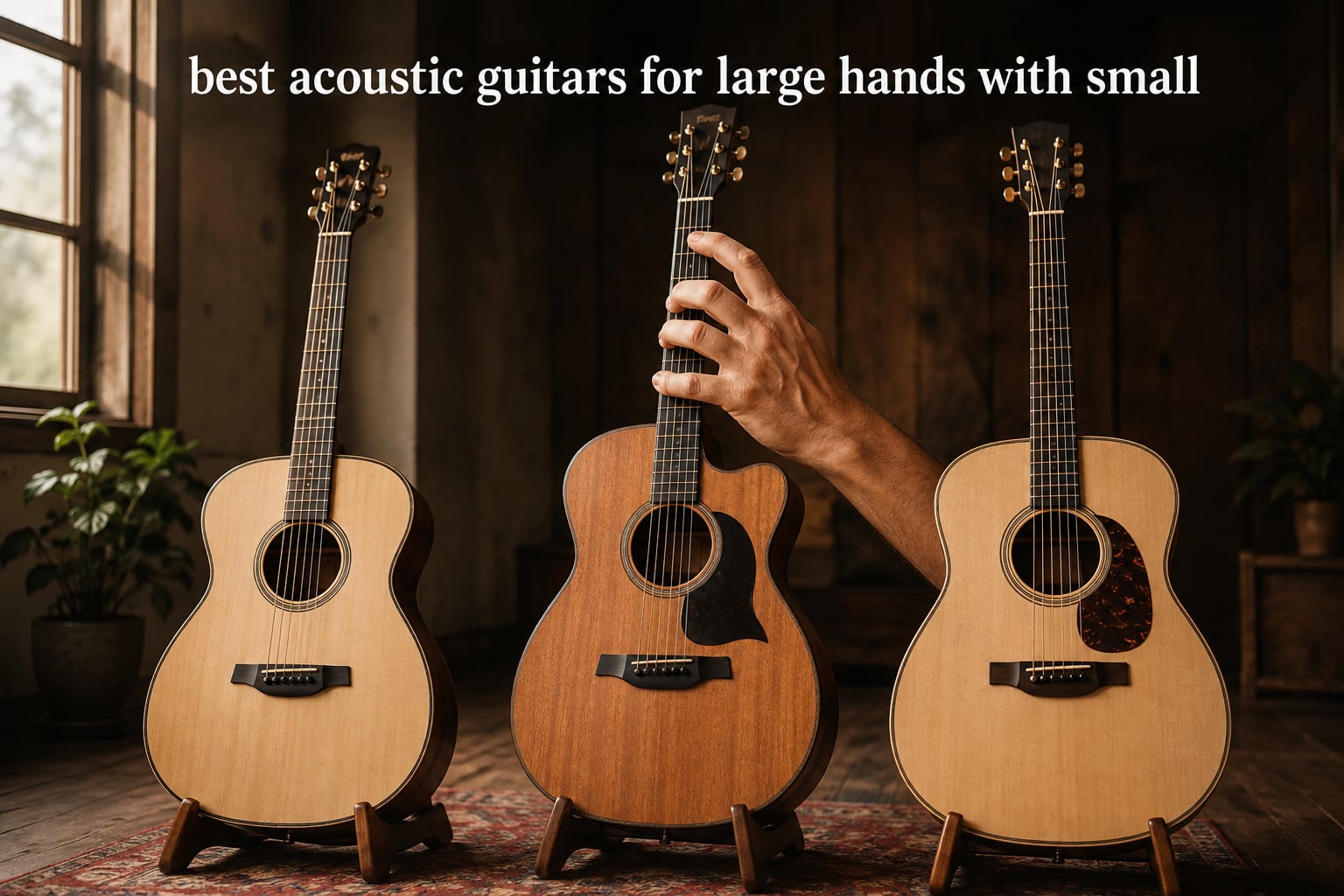 best acoustic guitars for large hands with small